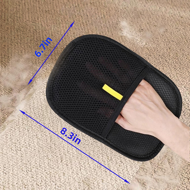 Pet Hair Removal Glove for Dogs & Cats-Upgraded Electrostatic Pet Hair Grooming Glove, Reusable Magic Brush Tool for Furniture, Couch, Carpet, Car Seats - PawsPlanet Australia