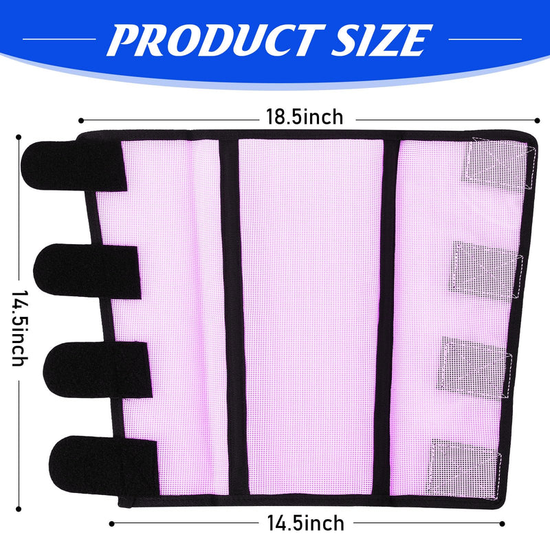 8 Pcs Mesh Fly Boots for Horse Breathable Mesh Horse Boots Protective Horse Leg Wraps Horse Leggings for Preventing Flies and Mosquitoes Bites (Light Pink, Dark Pink) Dark Purple, Light Purple - PawsPlanet Australia