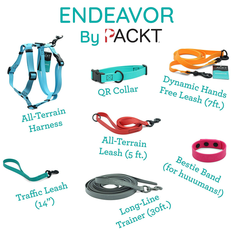 PACKT - Endeavor X3 Waterproof Dog Collar | Made in USA, Odor Proof, 100% Waterproof | Leather-Like Biothane Dog Collar |Rust-proof Stainless Steel Hardware | 2-Year Chew-Warranty | Watermelon-Medium M: [1" x 14"-19"] - PawsPlanet Australia