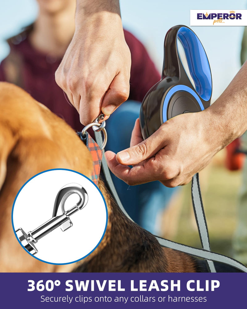 Emperor Pets Retractable Dog Leash Hand or Wrist Strap Accessory - Loosen Grip for Your Hands, Better Control with Greater Comfort -Classic Blue - PawsPlanet Australia