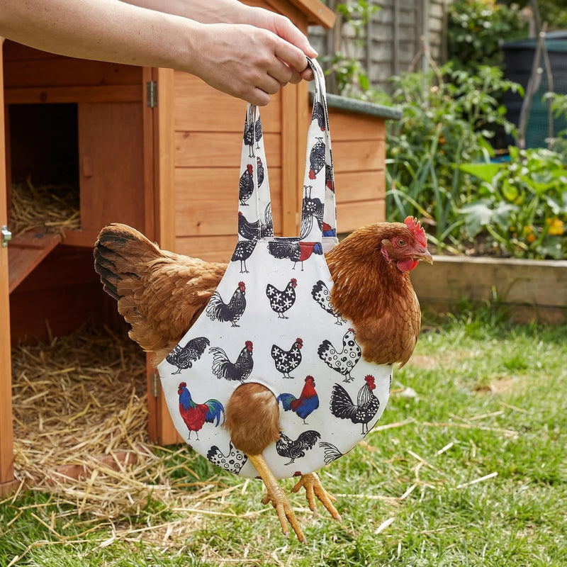 1 Pack Chicken Holder Bag, Chicken Sling Carrier, Rooster Sling with Handle for Poultry Transport, Travel, Hike, Drive