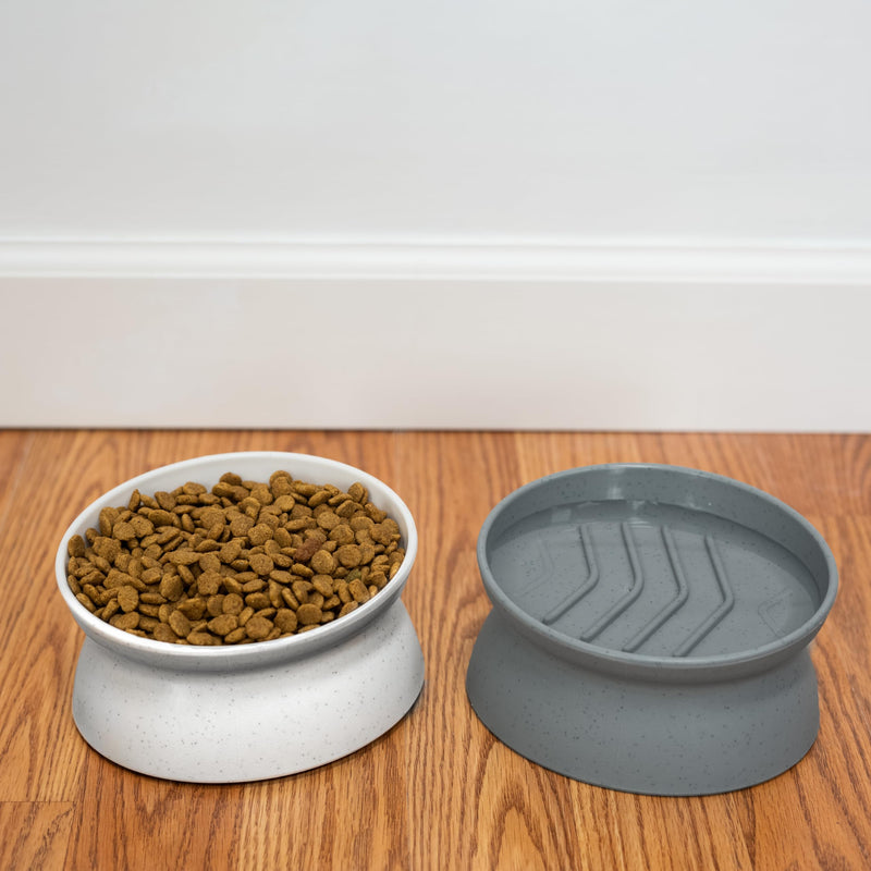 Kitty City Raised Cat Food Bowl Collection/Stress Free Pet Feeder and Waterer and Slow Feed Bowls 2 Bowls/Small Slow Feed - PawsPlanet Australia