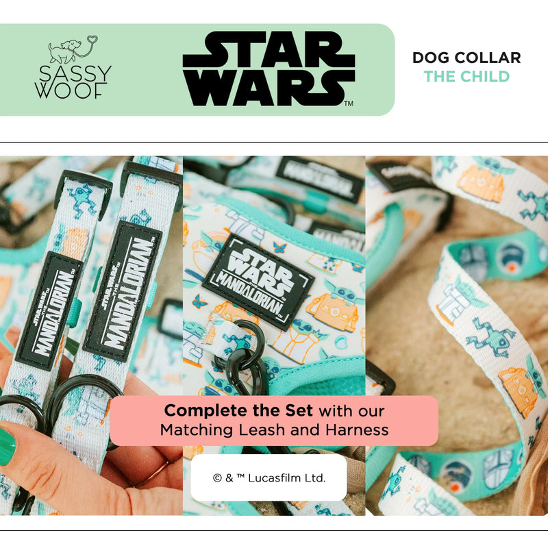 Sassy Woof Dog Collar Star Wars™ The Child - L, Adjustable, Durable, Comfortable and Stylish Pet Accessories for Small Dogs Large