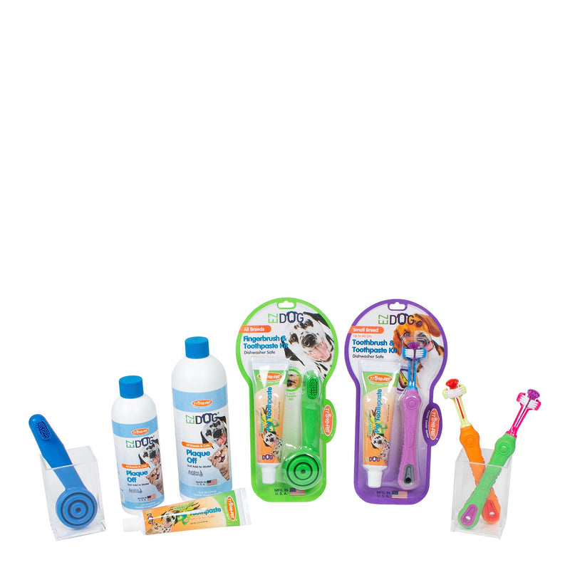 Three Sided Toothbrush for Dogs | Dental Care for Dogs for Fresh Breath | Dog Toothbrush for Small Dogs and Small Breeds Teeth Cleaning Dog Oral Care 3-Sided Toothbrush - Small Dogs 1 Count (Pack of 1)