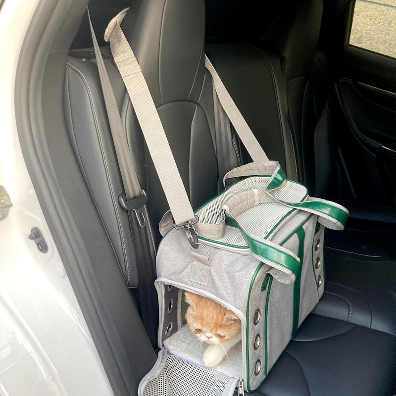Lifeand Pet Carrier Airline Approved for Cats, Small Dogs, Kitten - Collapsible Soft Sided Travel Carrier for Small Medium Cats Under 18lb grey - PawsPlanet Australia