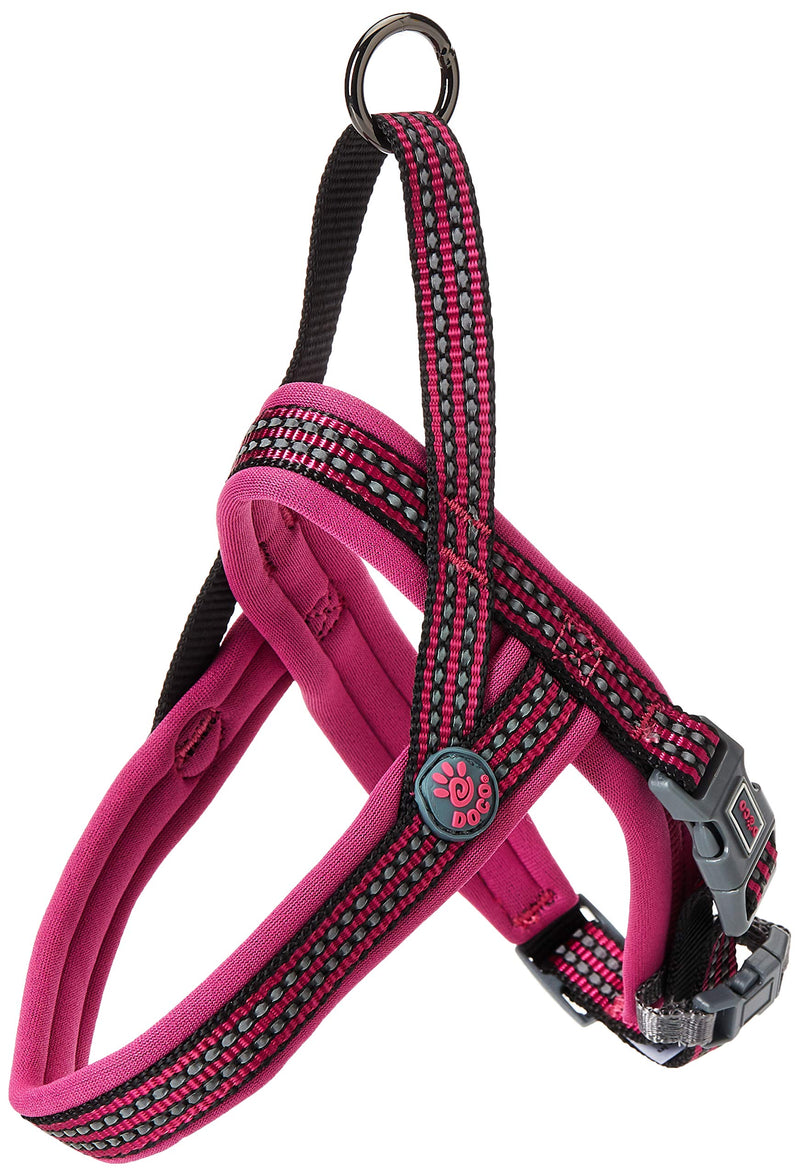 DOCO No-Pull Dog Harness for Small Sized Dog, Halter Reflective Easy-Control Harness for Training, Walking, and Preventing Pulling, Breathable Design - Raspberry Pink - PawsPlanet Australia