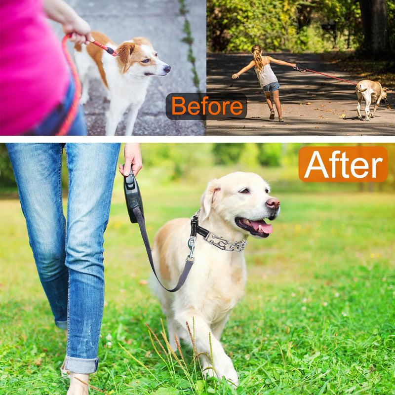 Pinch Collar for Dogs Adjustable Dog Training Collar with Comfortable Rubber Tip and Quick Release Buckle for Small Medium Large Dogs (Large, Orange) - PawsPlanet Australia