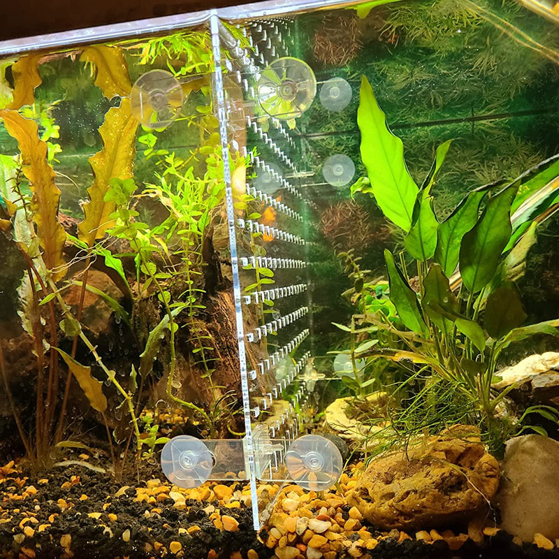 Fish Tank Divider Acrylic Aquarium Divider Kit with 8 Suction Cups Accessories Fish Separator Transparent Plate (Suction Cup Included) 11.8 * 15.7in 11.8*15.7in - PawsPlanet Australia