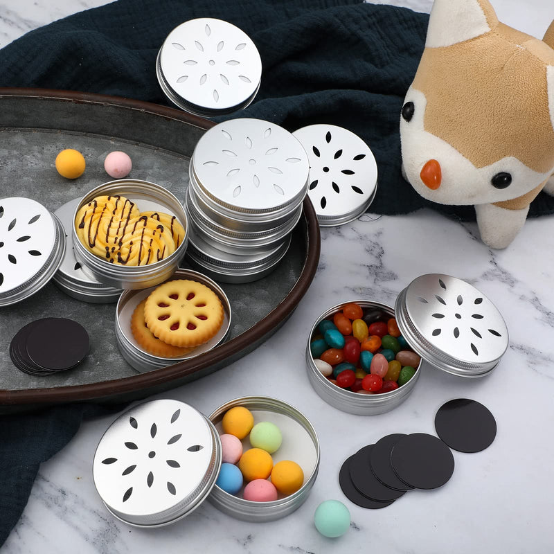 Oudain 12 Pack Dog Scent Work Tins, Dog Scent Training Box, Dog Nose Metal Container with 12 Magnetic Dots, Dog Scent Training Kit Smell Training Canisters Aluminum Cans for Dogs Training (Cute) - PawsPlanet Australia
