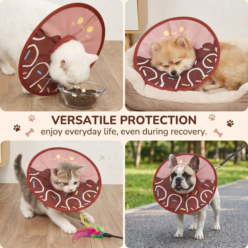 1 pc Cat Neck Brace, Cat Protective Collar, Adjustable Cat Neck Brace Collar, Recovery Collar Soft Cone After Surgery and Injuries, for Small Dogs and Cats