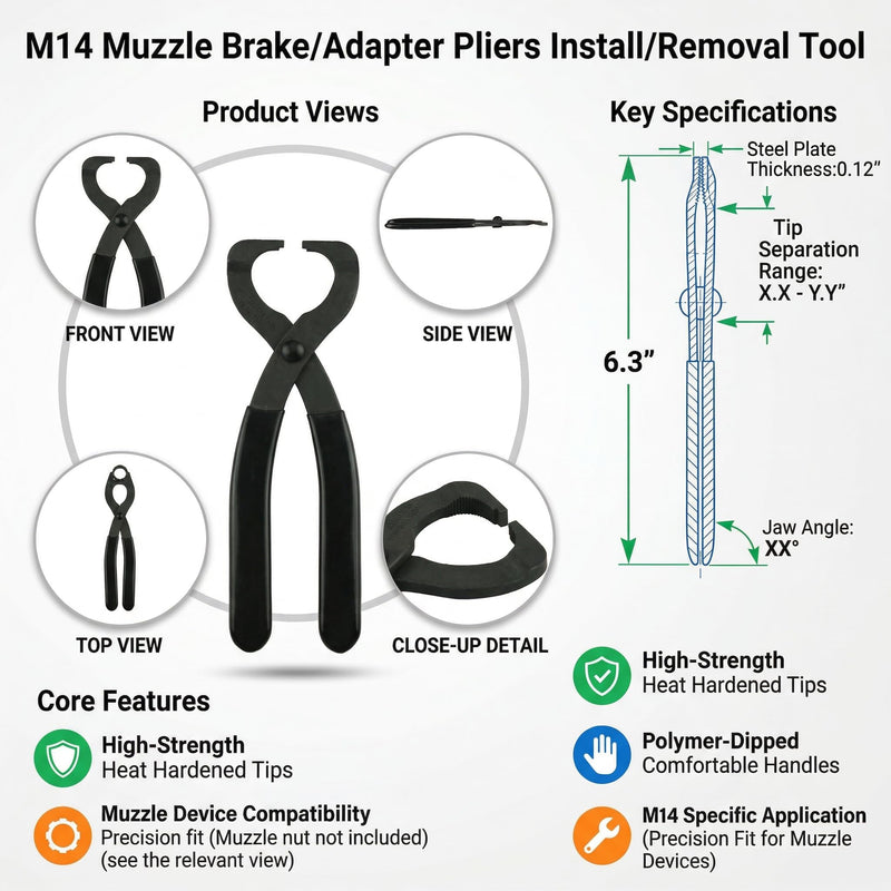 GOTICAL M14/M1A Castle Nut & Muzzle Pliers Tools