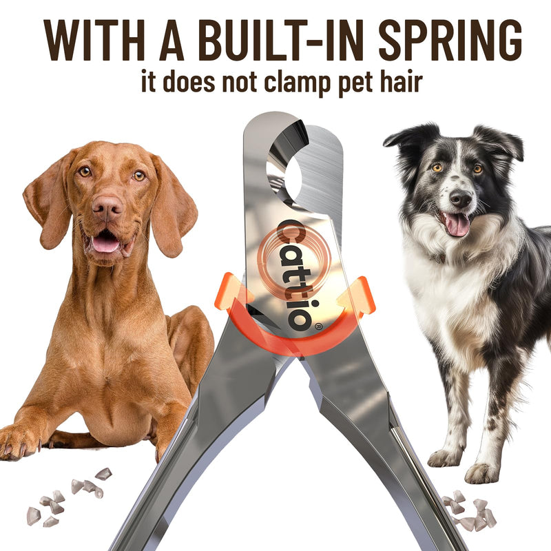Dog Nail Clippers - All Steel Material, Built-in Spring,Heavy Duty Dog Nail Trimmer Full Metal Razor Sharp Professional for All Dogs Cats with Thick Toena,Dog Nail Trimmers Dog Nail Clippers (Glossy) - PawsPlanet Australia