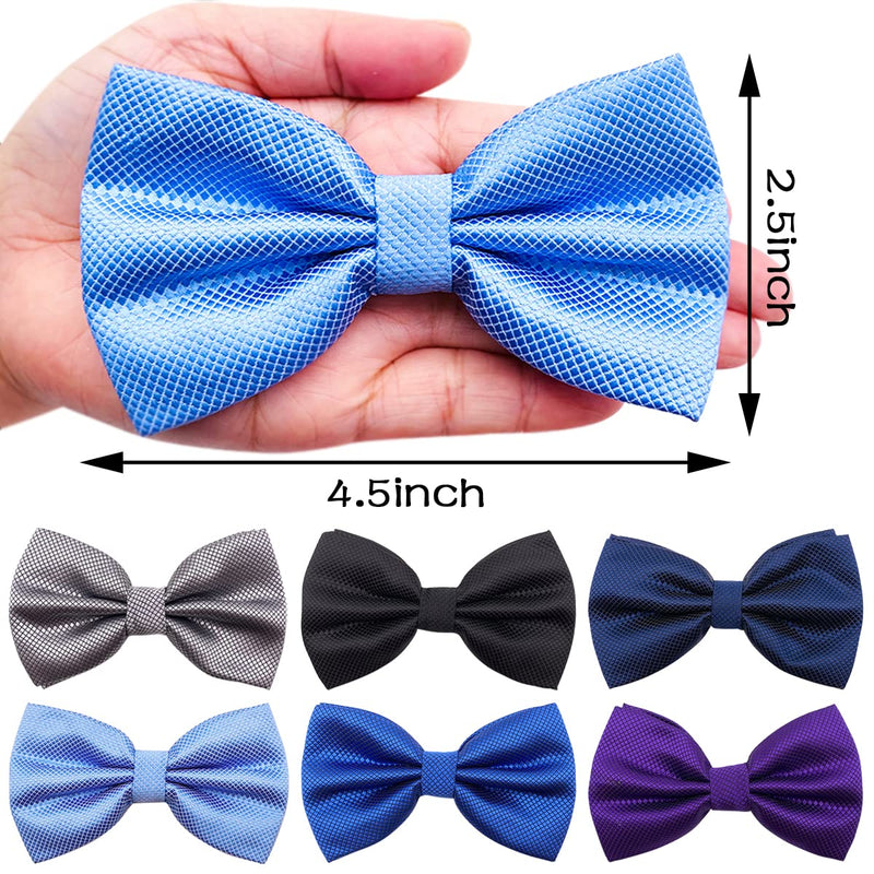 PET SHOW 10pcs 2.5”X4.5” Large Dogs Collar Attachment Bow Ties Embellishment Girls Boys Medium Dog Puppies Cats Collar Charms Accessories Bulk Slides Bowties for Birthday Wedding Parties 10pcs Bowties - PawsPlanet Australia