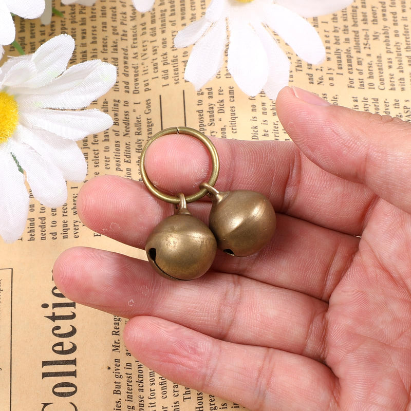 4 Pcs Dog Collar Bells, Bells for Cat Collars, Pet Training Bell, Copper Bell, Loud Charms for Dogs and Cats, Pet Pendant Accessories, Anti-Lost - PawsPlanet Australia