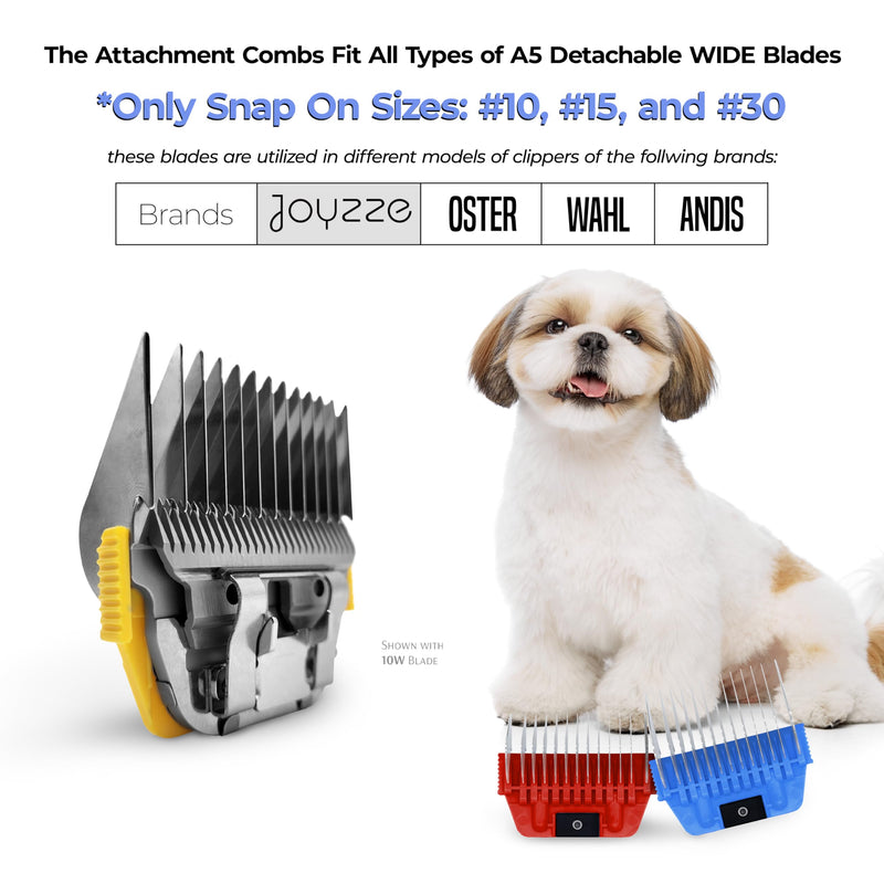 A Series Wide 6mm 1/4" Metal Comb, Dog Grooming Blades for Smooth Coat, Professional, Durable, Precise, Compatible with A Series Clippers A Series Wide 6mm 1/4" Metal Comb - PawsPlanet Australia