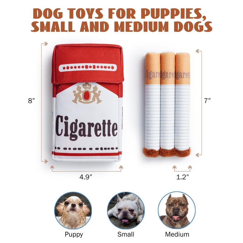 Nocciola Funny Squeaky Dog Toys, Interactive Entertainment Plush Stuffed Pet Chew Supplies for Small Medium Breed, Outdoor Boredom Mental Stimulation Dog Accessories Boy, 3 Packs - PawsPlanet Australia