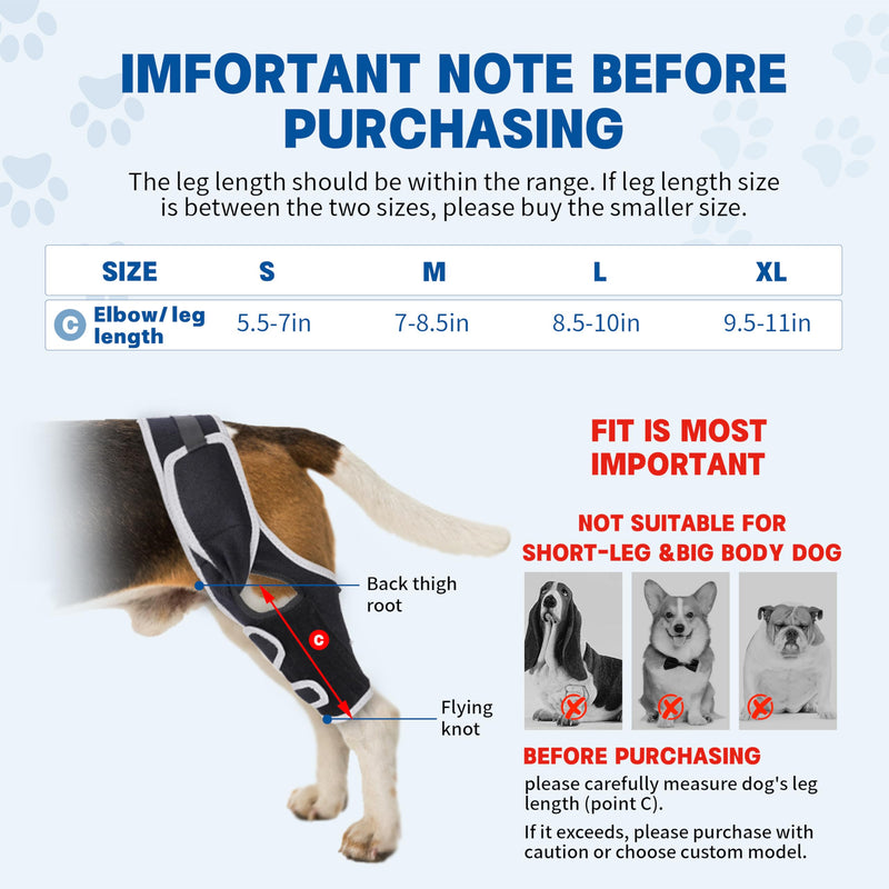Adjustable Dog Knee Brace with Metal Stabilizers for Relieve ACL/CCL Pain,Knee Brace for Dogs Keeps Joints Stable,M. Size M black