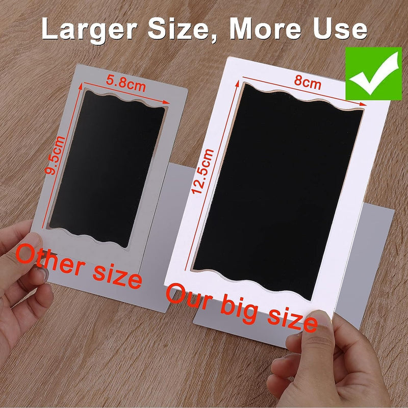 Nabance Paw Print Kit, Dog Nose Print Kit, 8 Pcs Baby Hand and Footprint Kit with Cute Pattern Photo Frames, No Mess Paw Print Stamp Pad for Dogs & Cats, Clean Touch Ink Pads, Family Keepsake Large 2 Pack Black - PawsPlanet Australia