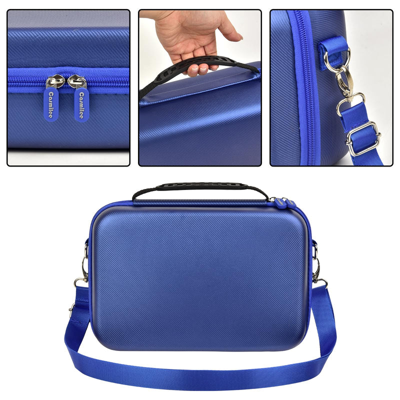 Barber Case for Hair Clippers Cutting Supplies, Trimmer Accessories Organizer for Wahl/for Ufree/for Andis Men Women Razor Grooming Kits, for Oneisal Dog Shaver- Travel Bag Only (Blue) Blue