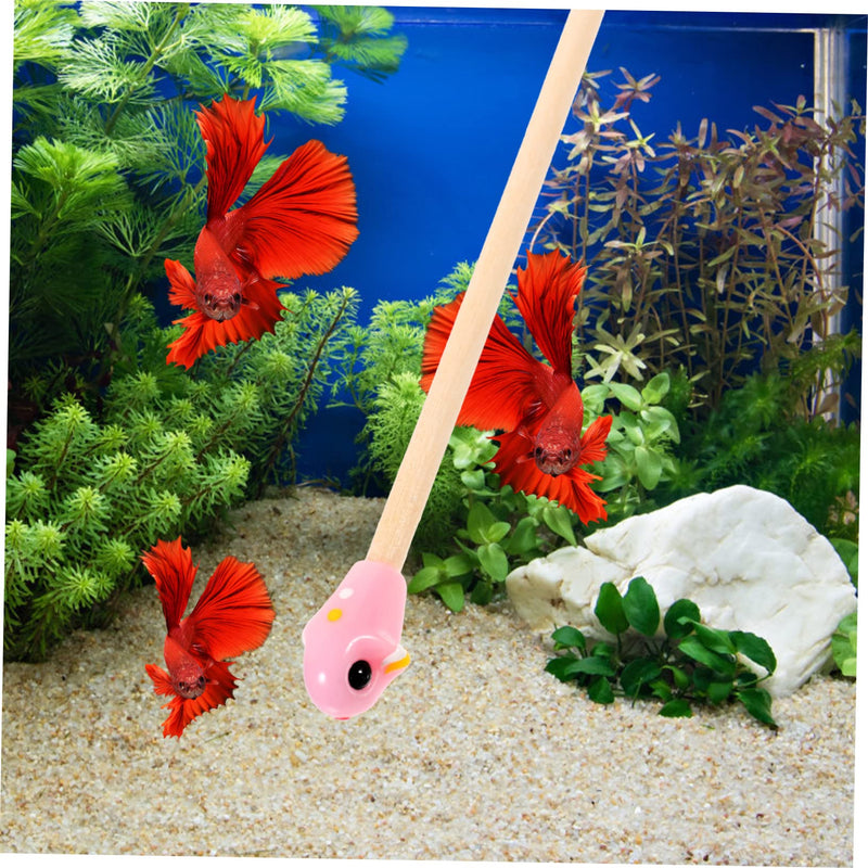Fish Training Stick Betta Training Toys Fish Tank Decor Betta Wand Toy Betta Bed Tunnel Wand for Fish Training Betta Sticks Betta Toys Decorations Betta Fish Wooden - PawsPlanet Australia