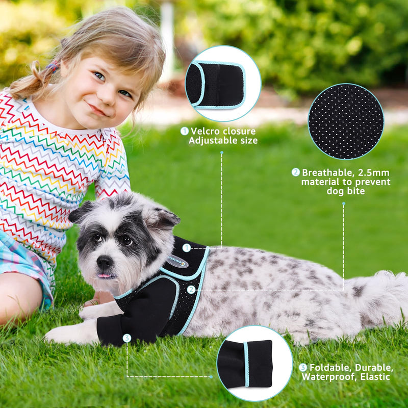 Recovery Sleeve for Dogs, Front Leg Protection After Surgery, Dog Leg Sleeve to Stop Licking, Bite and Keep Dry, Machine Washable Waterproof Abrasion Resistant Dog Recovery Sleeve (S) Small Single Leg - PawsPlanet Australia