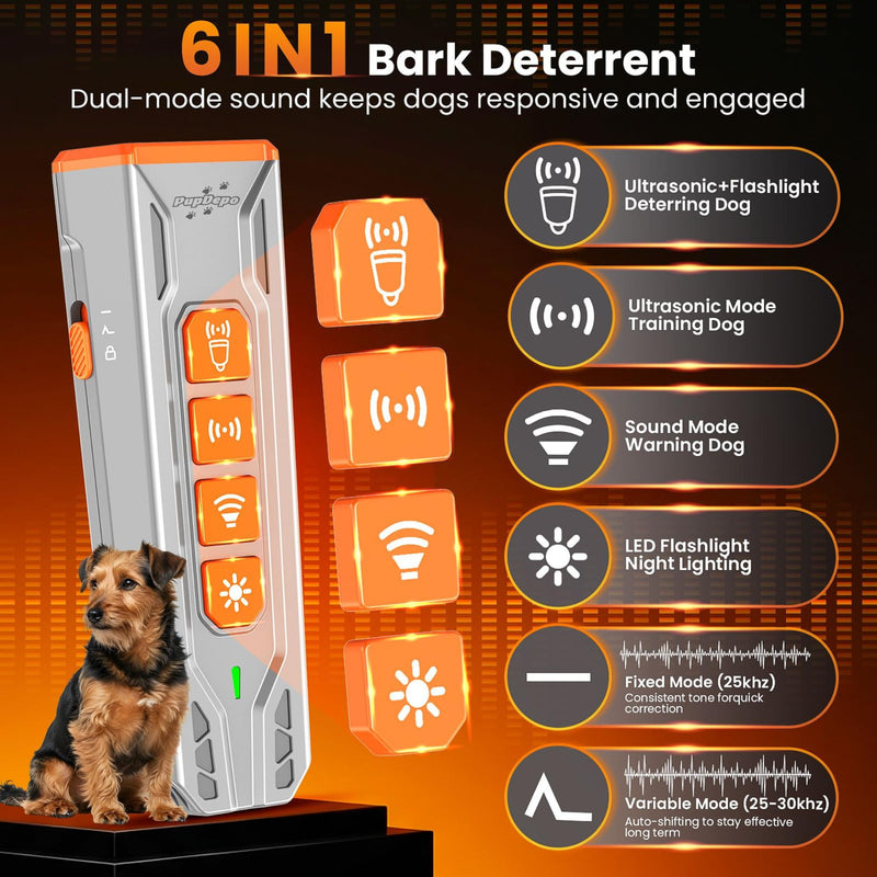 Dog Bark Deterrent Device with Dog Training Clicker – Ultrasonic Anti Barking Device for Dogs, Portable Dog Bark Stopper for Training & Behavior Control, Safe for Own or Neighbor’s Dog - PawsPlanet Australia