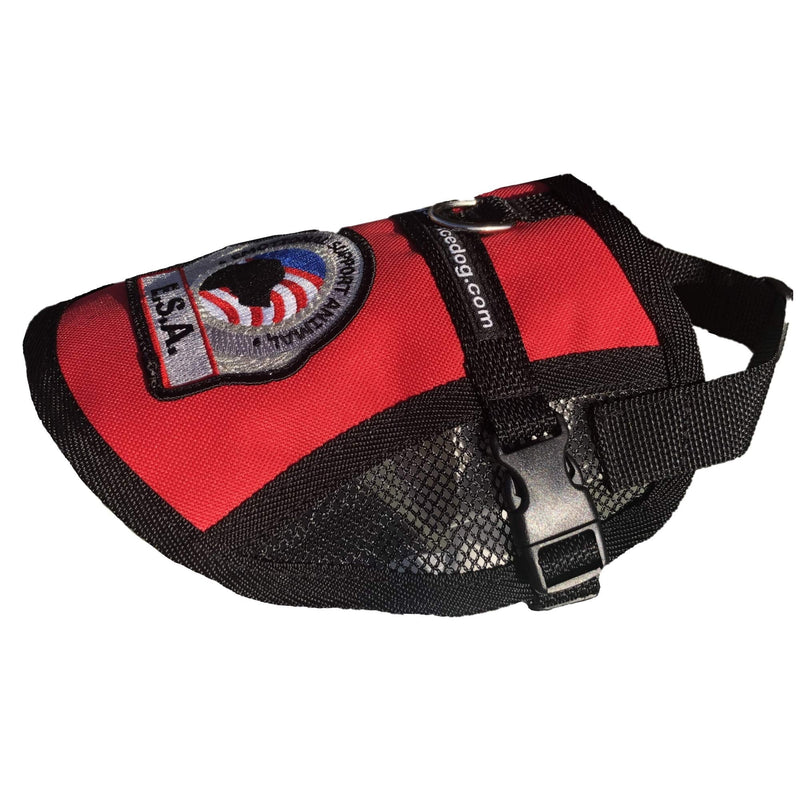 Premium Emotional Support Dog Vest | ESA Dog Vest | Mesh Cooling Panel | Emotional Support Animal Harness | Includes 5 Federal Law ESA Handout Cards (14" - 17" Girth, Red) Fits 14" - 17" Girth - PawsPlanet Australia