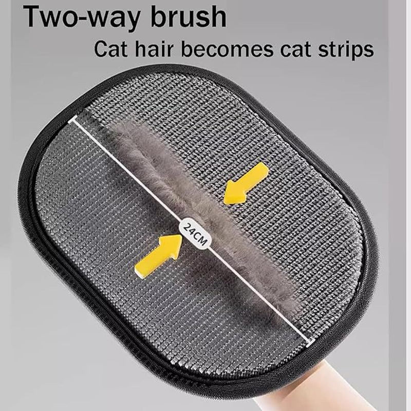 Magic Brush Pet Hair, Electrostatic Gloves Pet Hair Removal Glove, 2025 Upgrade Reusable Double Sided Grooming Glove, pet Hair Remover electrostatic Gloves for Grooming, Deshedding - PawsPlanet Australia
