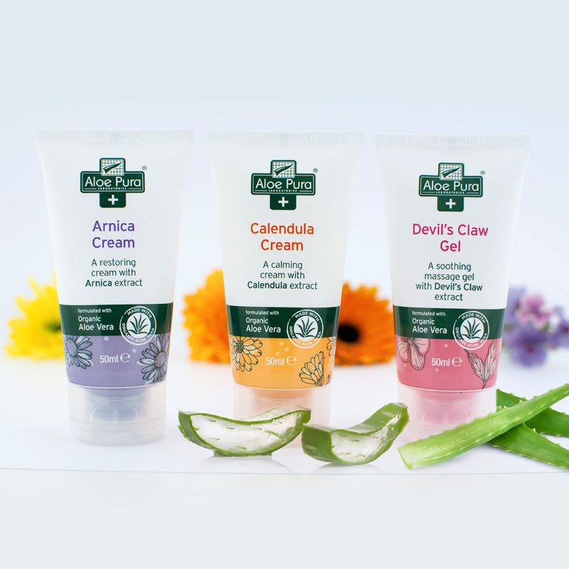 Aloe Pura Devil's Claw Gel with Organic Aloe Vera, Natural, Vegan, Cruelty Free, Paraben & SLS Free, Soothing, 50ml - PawsPlanet Australia