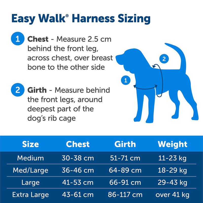 PetSafe Easy Walk Harness, No-Pull Walking Harness for Dogs, Adjustable Fit, Includes 1.8m Lead, Medium-Raspberry, Medium Raspberry - PawsPlanet Australia