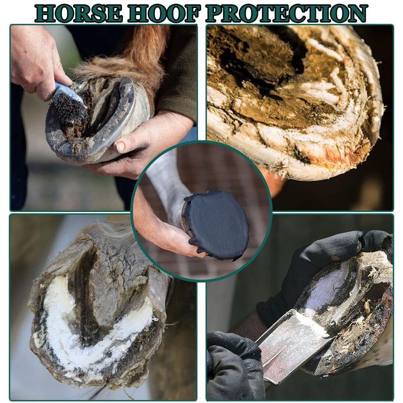 24 Pack Horse Hoof Tape with 8 Rolls of Vet Wrap, Strong Sticky Wraps, Magic Cushion Hoof Packing, Thrush Treatment for Horses, Horse Supplies for Real Horses 24 Pcs with 8 Wrap - PawsPlanet Australia
