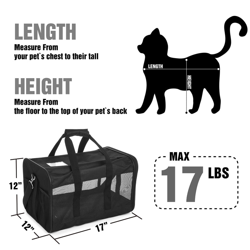 HITCH ScratchMe Pet Travel Carrier Soft Sided Portable Bag for Cats, Small Dogs, Kittens or Puppies, Collapsible, Durable, Airline Approved, Carry Your Pet with You Safely and Comfortably (M) - PawsPlanet Australia