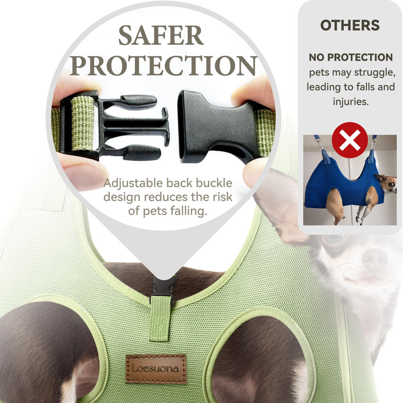 Dog Grooming Hammock – for Dogs Cat Grooming Hammock,Dog Sling for Nail Trimming with Dog Nail Clippers for Small Dogs,Dog Hammock for Nail Trim,Dog Hanging Harness for Nail Trimming XS ( Legs Distance :3.3-9" / Max W：20lb ) - PawsPlanet Australia