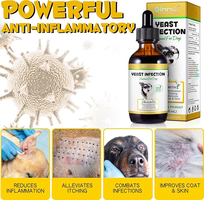 Dog Allergy | Dog Ear Infection | Dog Ear Yeast Infection | Dog Yeast Ear Infection | Dog Yeast Infection | Yeast Infection in Dogs | Natural Composition | 1 Oz - PawsPlanet Australia
