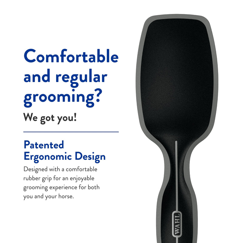 WAHL Professional Animal Equine Grooming Tool - Mane & Tail Brush (#858709-100) for Horses - Black - PawsPlanet Australia