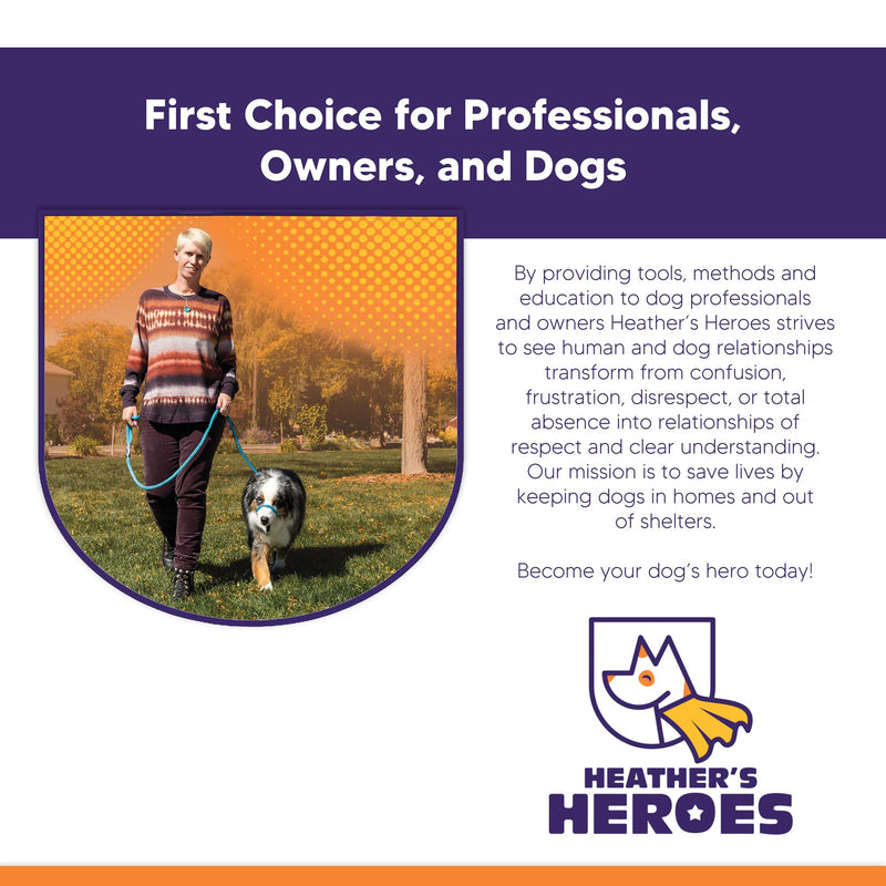 Heather's Heroes The Sidekick No-Pull Leash, Red, Mini Mini (1/4") - PawsPlanet Australia