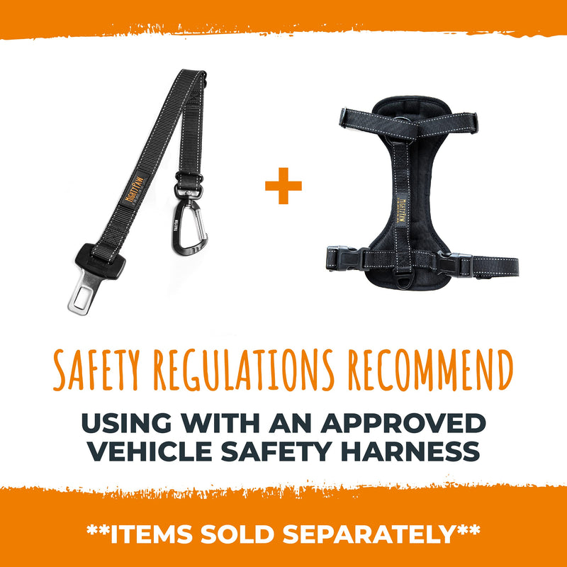 Mighty Paw Dog Car Safety Belt - Dog Seatbelt Ensures Pet Protection While Driving - Seatbelt for Dogs for Car - Dog Vehicle Accessory - Dog Car Seat Belt Attachment - Car Leash Restraint System Buckle Attachment (Most Popular) - PawsPlanet Australia
