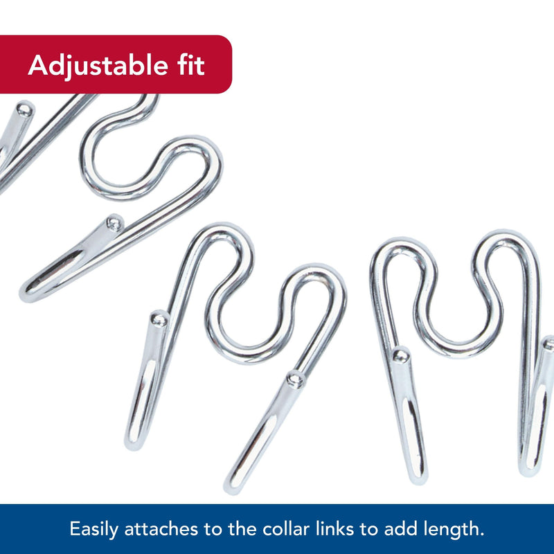 Coastal Pet Titan Extra Links for Dog Prong Training Collars - Links for Training Collar - Durable Metal Dog Collar Links - Rust-Resistant - Quality Dog Supplies - 3 mm (Set of 3) Chrome 3.0 mm (Set of 3) (Pack of 1)