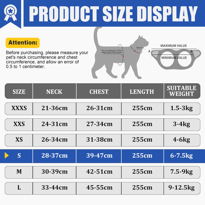 Harness and Leash for Cat or Puppy - Adjustable Set in Soft Nylon, Secure Comfort for Walking, Training, Outdoor, Small Animals, Easy to Put On and Take Off, Beige, S - PawsPlanet Australia