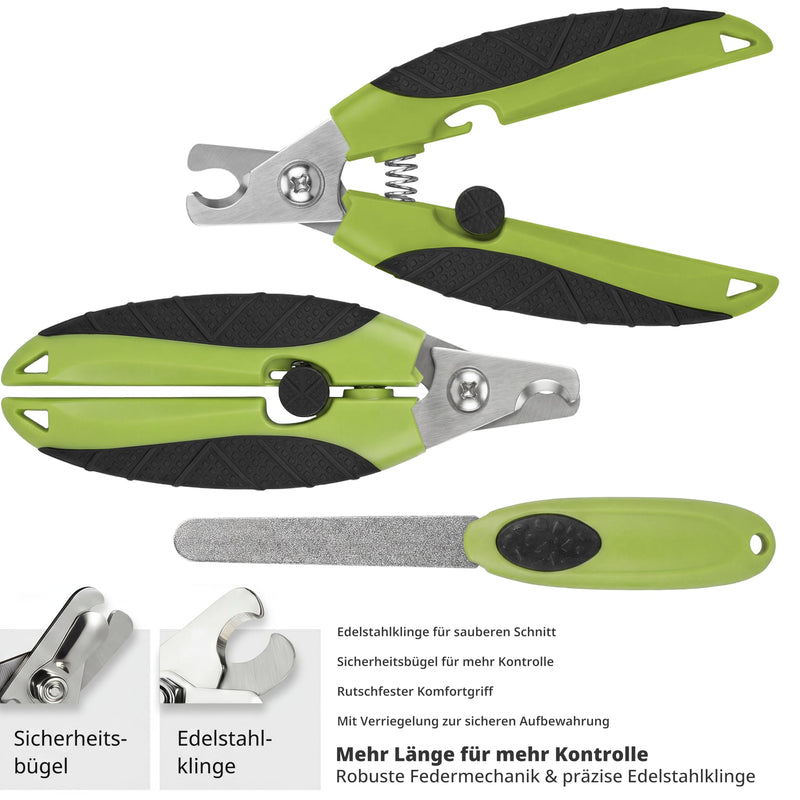 Dog Nail Scissors Set with Nail File - Dog Claw Cutter & Dog Nail Scissors, Claw Pliers for Dogs and Claw Pliers Cat, Dog Nail Clippers & Pet Nail Clippers - PawsPlanet Australia