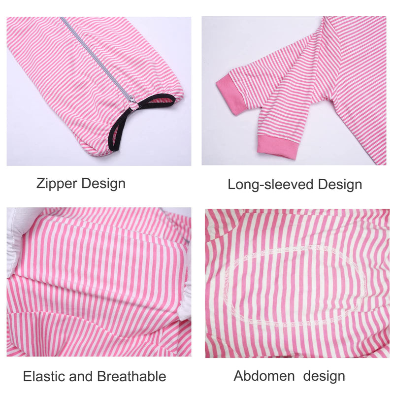 Yeapeeto Dog Onesie Surgery Recovery Suit for Large Medium Bodysuit Dogs Pajamas PJS Full Body for Shedding, Prevent Licking, Wound Protection, Cone Alternative (4X-Large (Pack of 1), Pink) 4X-Large (Pack of 1) - PawsPlanet Australia