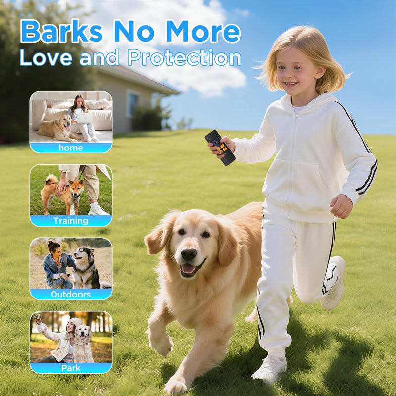 Dogs Bark Deterrent Device, 3X Ultrasonic Anti Barking Device for Dogs, 2600 mAh Rechargeable Barkshield for Dog, 4 Adjustable Modes, Safe for Dog and Humans, Anti Bark Tool - PawsPlanet Australia