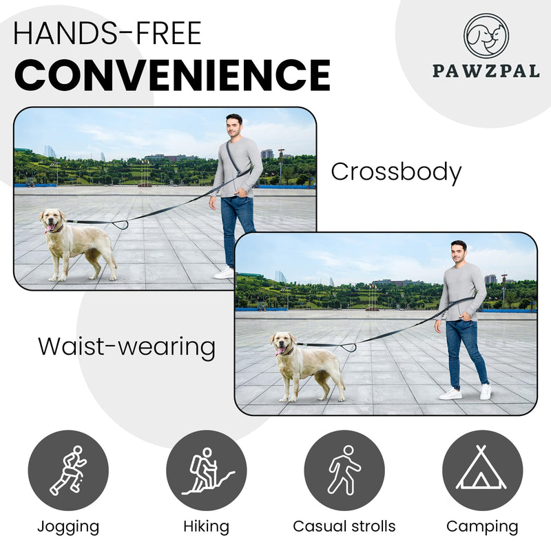 8FT-10FT Hands Free Dog Leash - Adjustable Waist/Crossbody 2-in-1 Belt with Shock-Absorbing, Traffic Handle & Reflective for Hiking, Canicross & Active Lifestyles (Mint Green) Spring Green 8–10FT | Taller Owners / Outdoor Freedom - PawsPlanet Australia