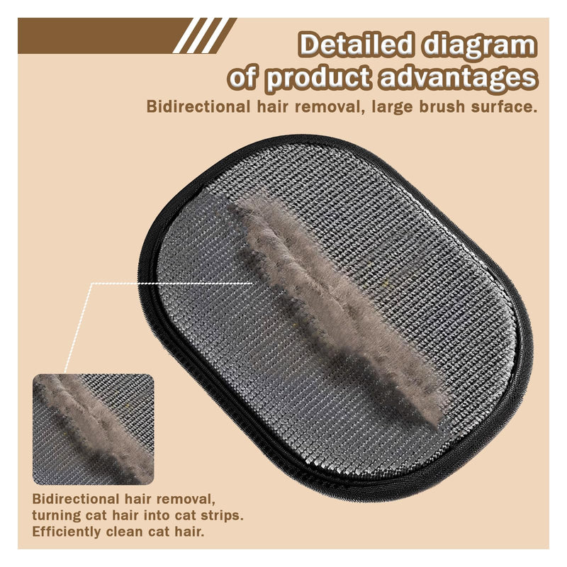 3PC Electrostatic Pet Hair Removal Glove for Cats & Dogs,2025 Upgraded Animal Fur Removal Tool,Reusable Cat & Dog Hair Remover for Couch, Furniture,Laundry,Car Seat,Cat Grooming Gloves - PawsPlanet Australia