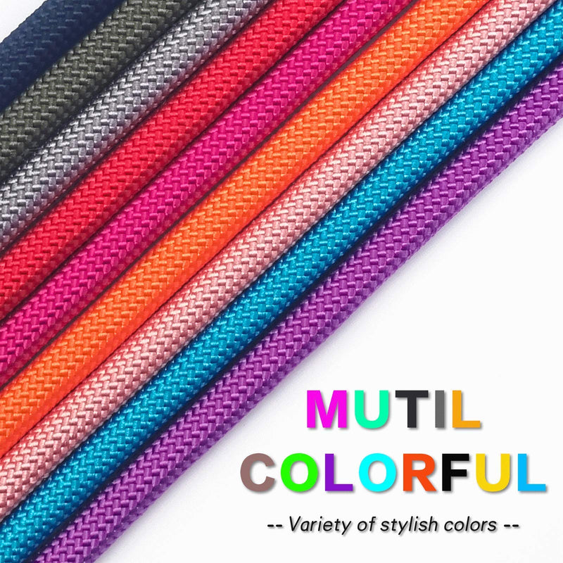 Strong Slip Rope Dog Training Leash (4ft) - Heavy Duty Durable Braided Nylon Lead with Rubber Stopper & Padded Handle - No Pull Walking for Medium Large Dogs (Pink, 1/2" x 4ft) Pink - PawsPlanet Australia