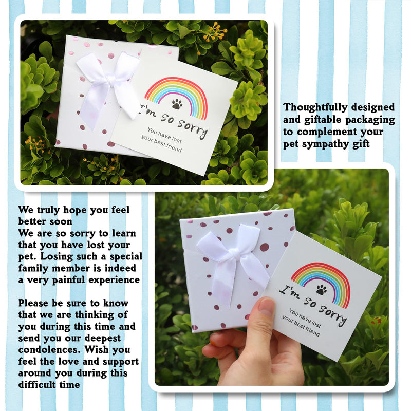 Pet Memorial Keychain Cat and Dog Memorial Gifts, Memorial Gifts for Loss of Pet Leave Pawprints on Our Heart Rainbow Bridge Pet Keychain Memorial Gift - PawsPlanet Australia