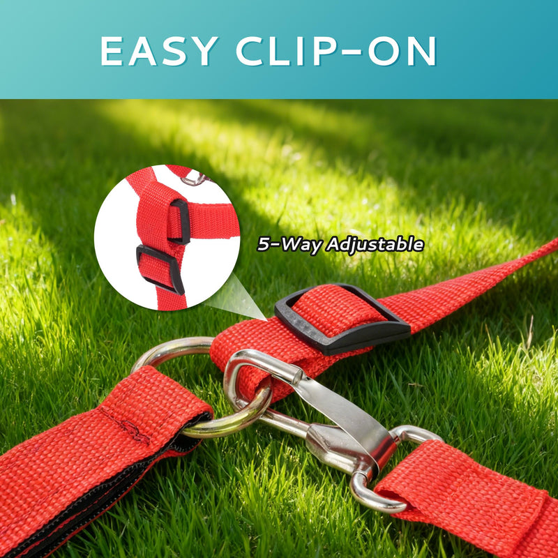 Horse Grazing Muzzle with Safety Strap Adjustable Breathable Design for Pasture, Laminitis Prevention & Weight Management, Red - PawsPlanet Australia