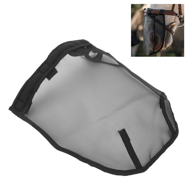 Horse Nose Net Breathable Fine Mesh Mask for Horses with Allergies or Shaking, Plastic Black Nose Cover for Home Farm - PawsPlanet Australia