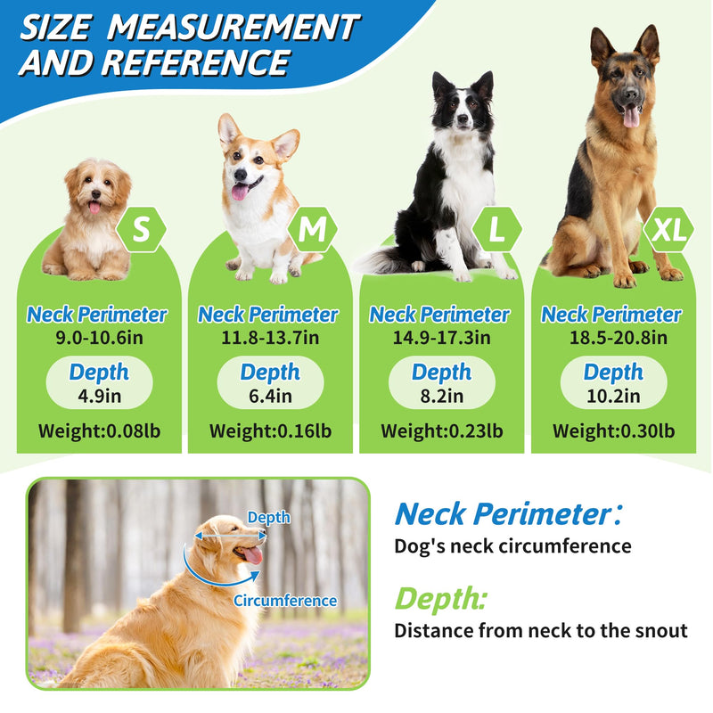Soft Dog Cone for Dogs After Surgery, Breathable Dog Cones for Large Medium Small Dogs and Cats Anti-Lick Protective Wound,Adjustable Dog Recovery Cone Collar, Elizabethan Collar for Pet (M) M - PawsPlanet Australia