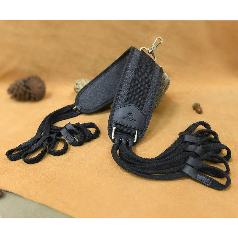 WAYNE'S DOG Canvas Duck Game Carrier - 12 Drops, Slip Noose - Bird Tote, Waterfowl & Goose Hanger, Duck Carrier Lanyard (Black) Black - PawsPlanet Australia